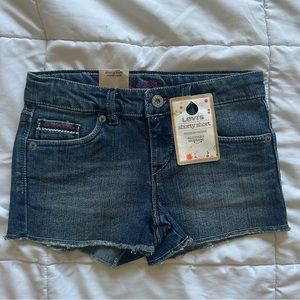 Levis Girls Adjustable Denim Shorts